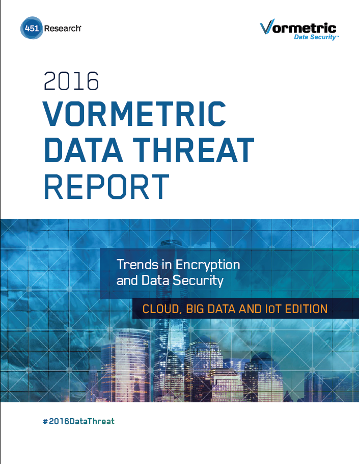 The 2016 Vormetric Data Threat Report (DTR) issued in conjunction with analyst firm 451 Research shows that storage of critical information within cloud environments continues to rise