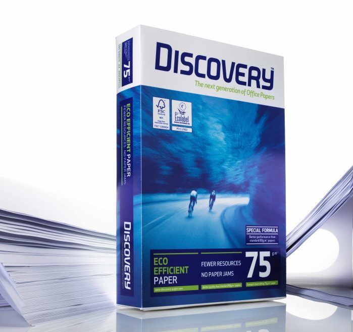 Discovery Paper is an eco-efficient paper that is made using less wood, which guarantees a top performance with less resources